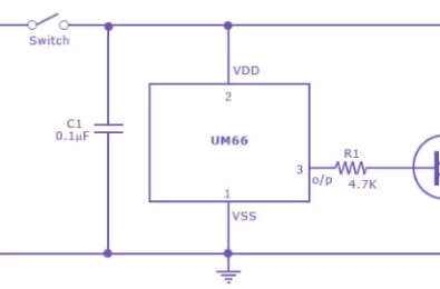 Mạch tạo giai điệu sử dụng IC UM66